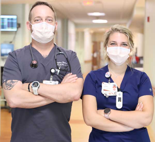 Two Augusta Health Nursing team members