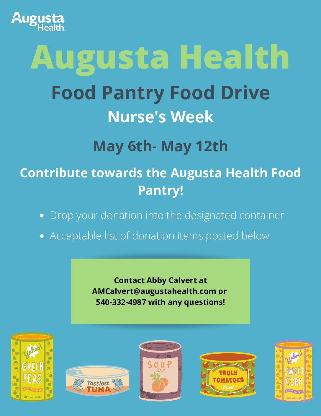 Augusta Health-Food Drive Nurse's Week 2023